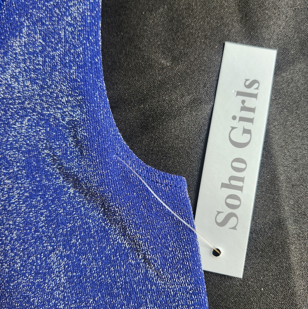 NWT! Soho Girls black GLITTER Tank By Soho Girls